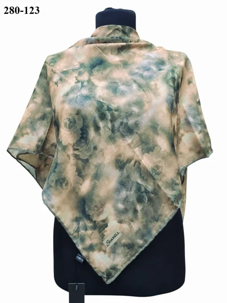 Sharell Desenli Soft Pamuk Eşarp 280-123 - Resim 2