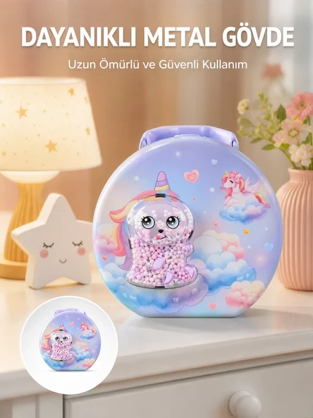 Şifreli Çocuk Para Kasası Metal Gövdeli Güvenli Kutu ürün görseli 1