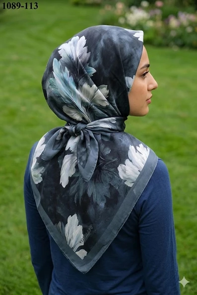 Velscarfs Soft Pamuk Parla Eşarp (Gri) 1089-113 ürün görseli 1