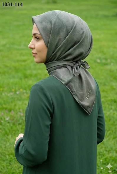 Lo'cella Soft Pamuk Eşarp (Haki) 1031-114 ürün görseli 1