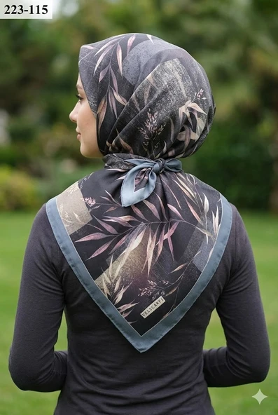Velscarfs Soft Pamuk Parla Eşarp (Gri) 223-115 ürün görseli 1