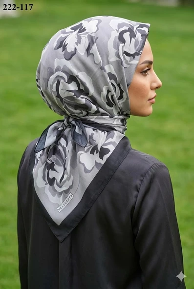 Velscarfs Soft Pamuk Parla Eşarp (Siyah) 222-117 ürün görseli 1