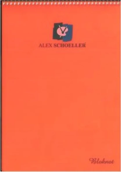 Alex Schoeller A4 80 Yp Çizgili Sp.PP Kapak Bloknot Turuncu ürün görseli 1