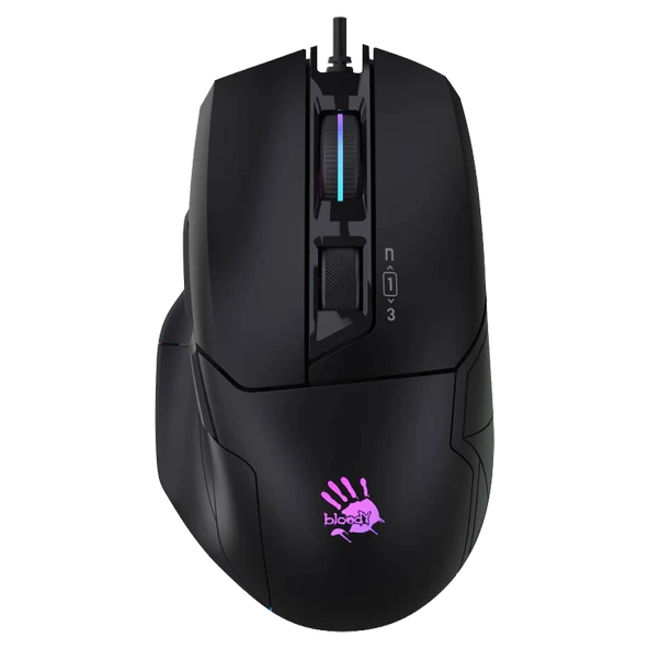 A4 TECH Bloody W70 MAX 10000DPI Siyah Kablolu RGB Gaming Mouse ürün görseli 1