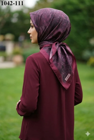 Velscarfs Soft Pamuk Parla Eşarp (Bordo) 1042-111 ürün görseli 1