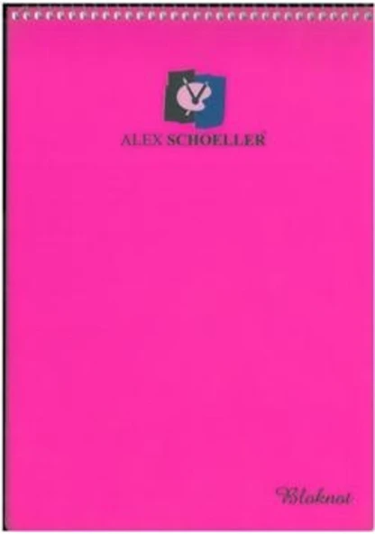 Alex Schoeller A4 80 Yp Çizgili Spiralli PP Kap.Bloknot Pembe ürün görseli 1