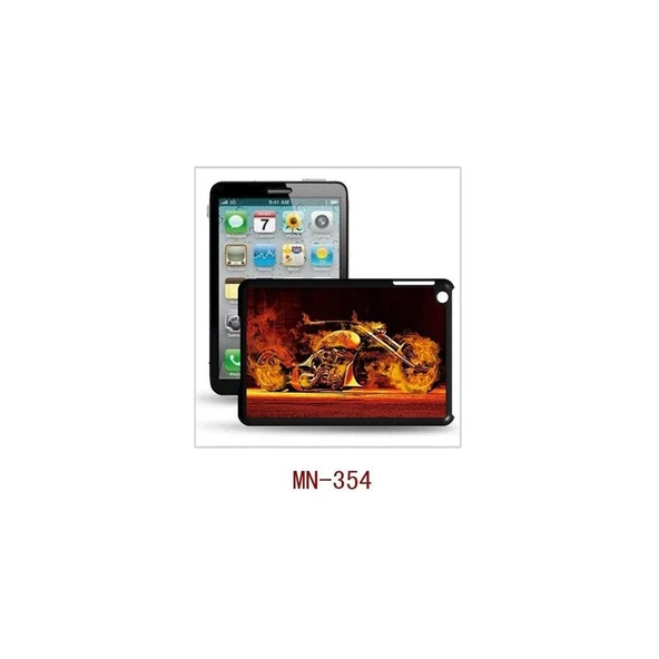 iPad Mini 1/2/3 - 3D Hologramlı Alevli Motor Arka Kapak (ITG-MN-354) ürün görseli 1