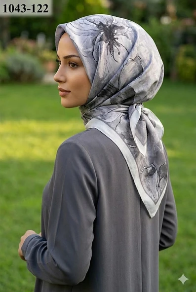 Velscarfs Soft Pamuk Parla Eşarp (Gri) 1043-122 ürün görseli 1