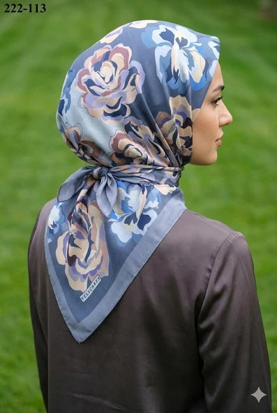 Velscarfs Soft Pamuk Parla Eşarp (Gri) 222-113 ürün görseli 1