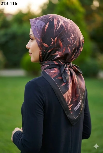 Velscarfs Soft Pamuk Parla Eşarp (Siyah) 223-116 ürün görseli 1