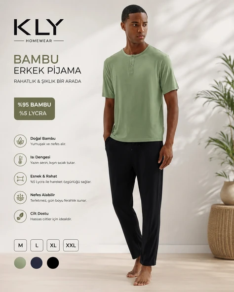 KLY Bambu  Erkek Şortlu Takım ürün görseli 1