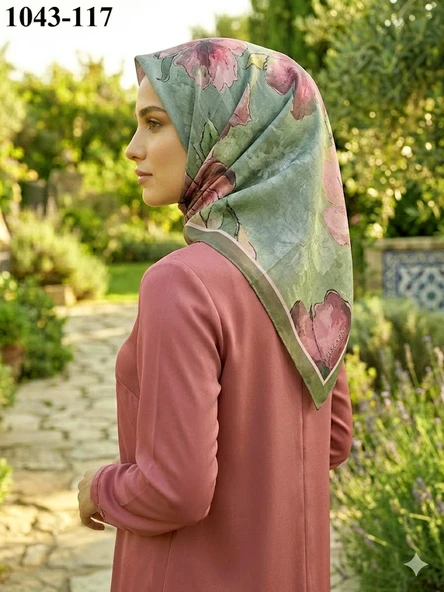 Velscarfs Soft Pamuk Parla Eşarp (Haki) 1043-117 ürün görseli 1
