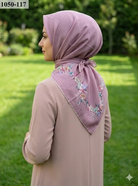 Lo'cella Soft Pamuk Eşarp (Kuru Gül) 1050-117 ürün görseli 1