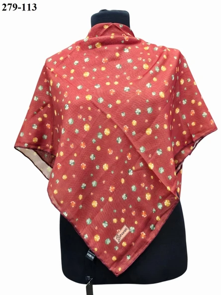 Sharell Desenli Soft Pamuk Eşarp 279-113 - Resim 2