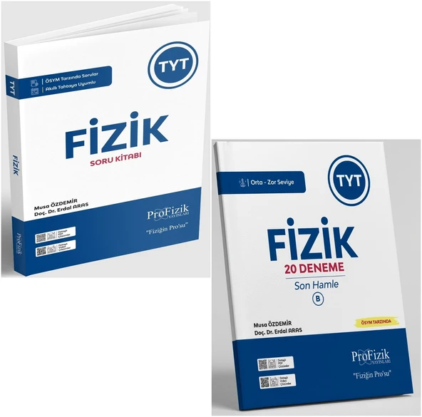 Profizik Yayınları Profizik 2026 Tyt Fizik Soru Bankası + Son B Hamle Deneme Seti 2 Kitap ürün görseli 1