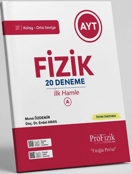Profizik Yayınları Profizik 2026 Ayt Fizik Kolay - Orta A İlk Hamle 20 Deneme ürün görseli 1