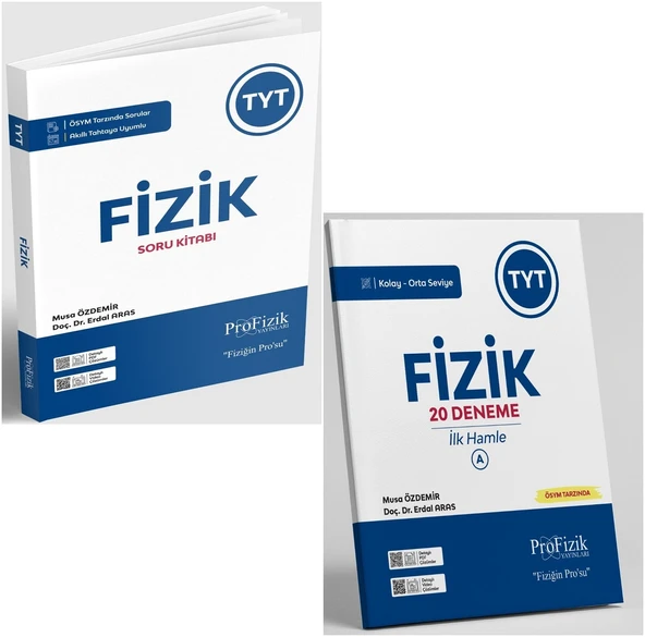 Profizik Yayınları Profizik 2026 Tyt Fizik Soru Bankası + İlk A Hamle Deneme Seti 2 Kitap ürün görseli 1