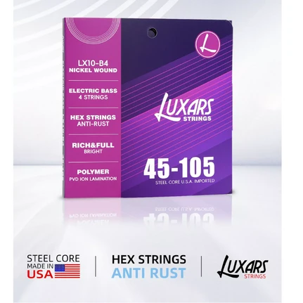 LUXARS BAS GİTAR TELİ 45-105 LX10-B4 ürün görseli 1