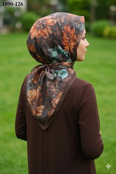 Velscarfs Soft Pamuk Parla Eşarp (Kahverengi) 1090-126 ürün görseli 1