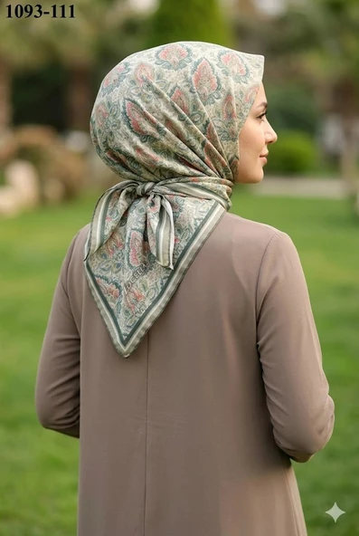 Lo'cella Soft Pamuk Eşarp (Yeşil) 1093-111 ürün görseli 1