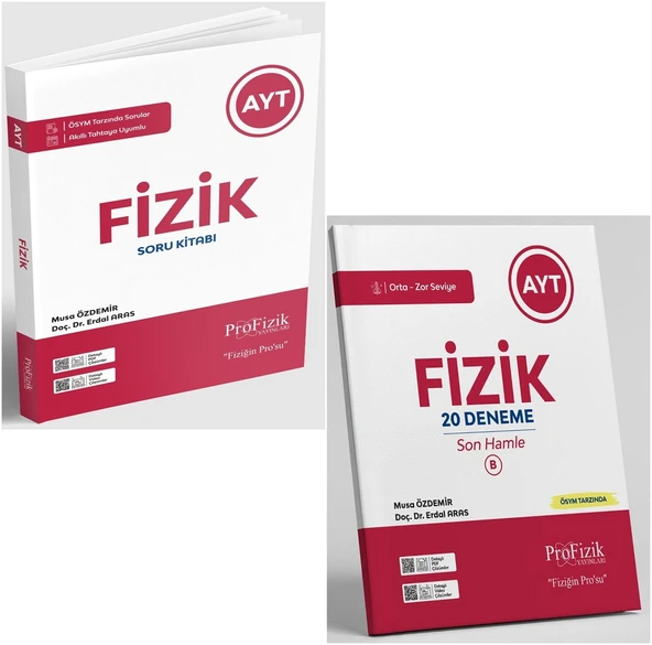 Profizik Yayınları Profizik 2026 Ayt Fizik Soru Bankası + Son B Hamle Deneme Seti 2 Kitap ürün görseli 1