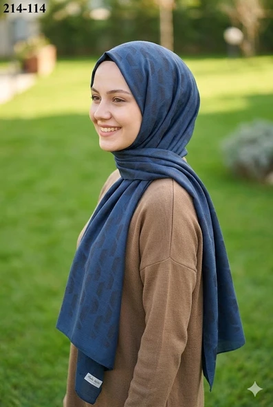 Moda Akyüz Ayrobin Jakar Şal (Lacivert) 214-114 ürün görseli 1