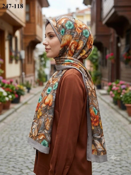 Sharell Fransız İpeği Şal (Vizon) 247-118 ürün görseli 1