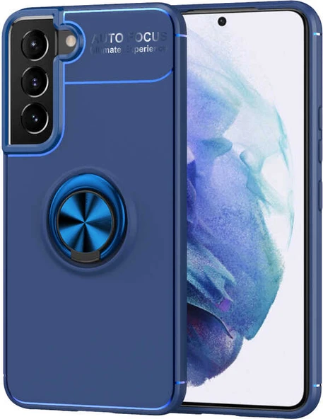 Galaxy S22 Kılıf Mnc Ravel Silikon Kapak-Mavi ürün görseli 1