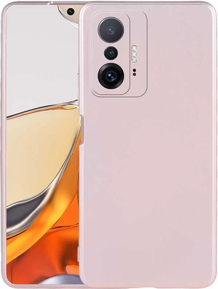 Xiaomi Mi 11T 5g Kılıf Mnc Premier Silikon Kapak-Rose Gold ürün görseli 1