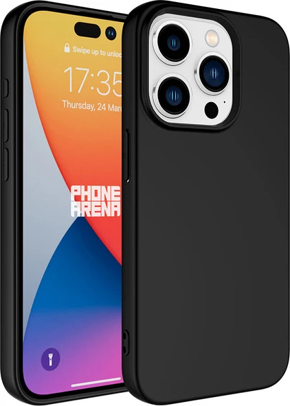 iPhone 15 Pro Uyumlu Mnc Lsr Laaakan Kapak-Siyah ürün görseli 1