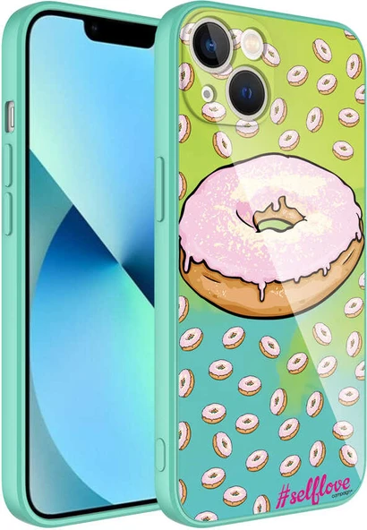 iPhone 13 Uyumlu Kamera Korumalı Desenli Sert Silikon Mnc Epoksi KAPAK-NO12 ürün görseli 1