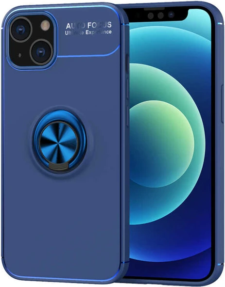 iPhone 14 Kılıf Mnc Ravel Silikon Kapak-Mavi ürün görseli 1