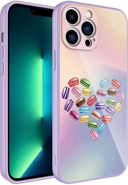 iPhone 13 Pro Max Kılıf Kamera Korumalı Desenli Sert Silikon Mnc Epoksi Kapak-No1 ürün görseli 1