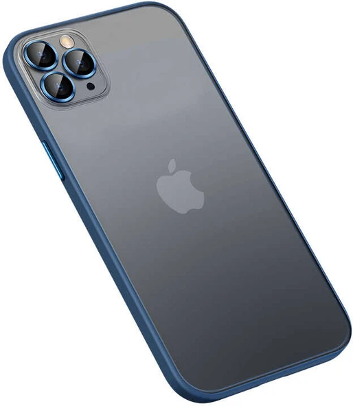 iPhone 13 Pro Max Uyumlu Mnc Retro Kapak-Lacivert ürün görseli 1