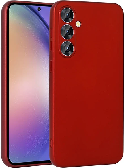 Galaxy A55 Kılıf Mnc Premier Silikon Kapak-Kırmızı ürün görseli 1