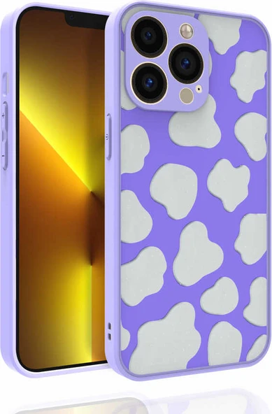 iPhone 13 Pro Max Uyumlu Desenli Kamera Korumalı Parlak Mnc Nora Kapak-No6 ürün görseli 1
