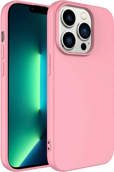 iPhone 14 Pro Uyumlu Mnc Mara Laaakan Kapak-Pembe ürün görseli 1