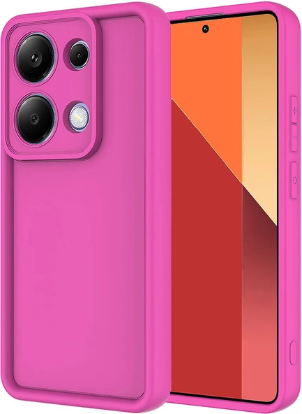 Xiaomi Poco M6 Pro 4g Kılıf Kamera Korumalı Mnc Ananas Kapak-Pembe Koyu ürün görseli 1