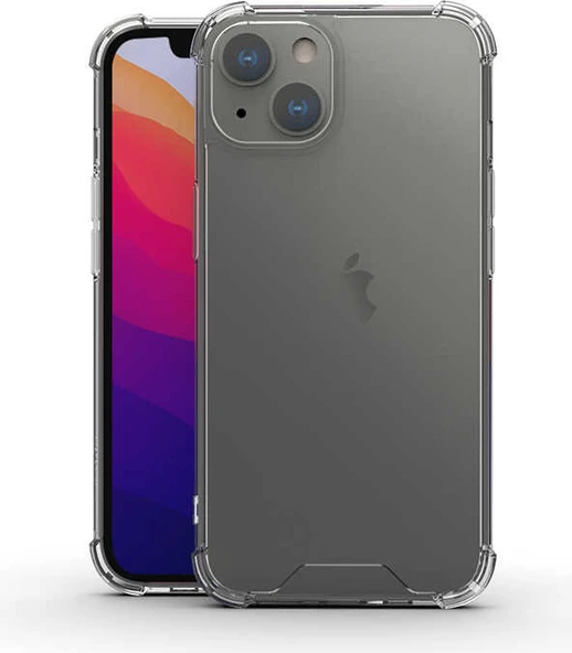 iPhone 13 Uyumlu Mnc Nitro Anti Shock Silikon-Renksiz ürün görseli 1