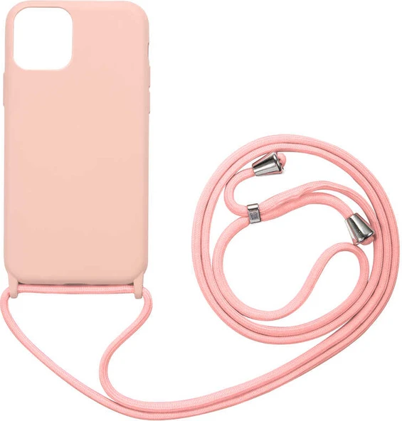 iPhone 12 Pro Max Uyumlu Mnc Ropi Kapak-Pembe Açık ürün görseli 1