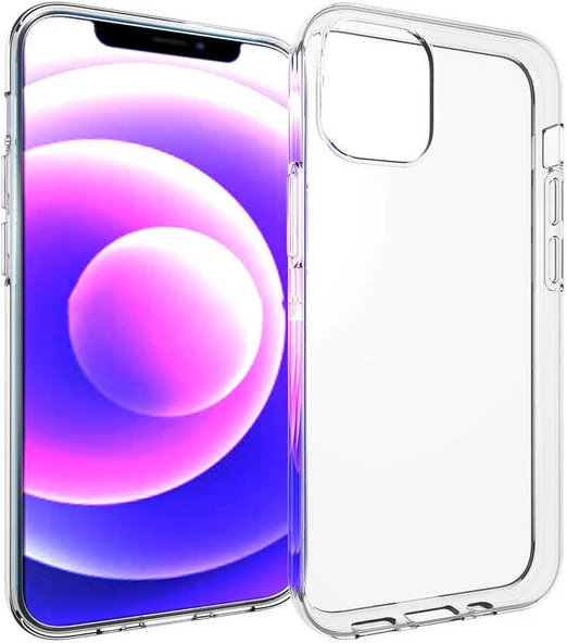iPhone 14 Plus Kılıf Mnc Süper Silikon Kapak-Renksiz ürün görseli 1