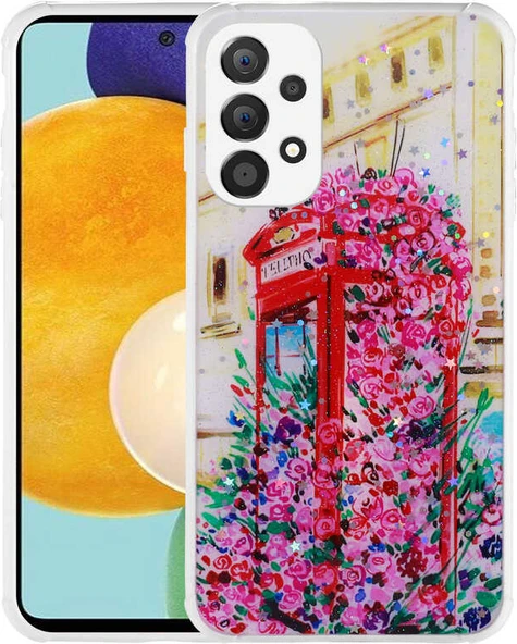 Galaxy A33 5g Kılıf Simli Desenli Kamera Korumalı Parlak Mnc Popy Kapak-Kulübe ürün görseli 1