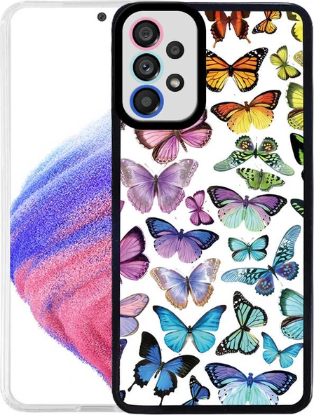 Galaxy A33 5g Kılıf Mnc M-Fit Desenli Kapak-Butterfly No3 ürün görseli 1