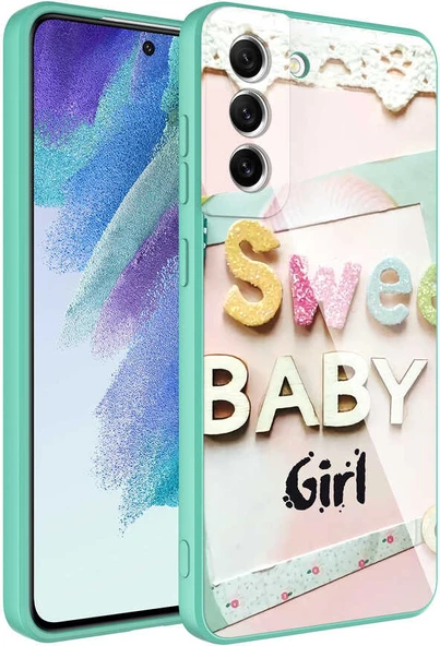 Galaxy S21 Fe Kılıf Kamera Korumalı Desenli Sert Silikon Mnc Epoksi Kapak-No5 ürün görseli 1
