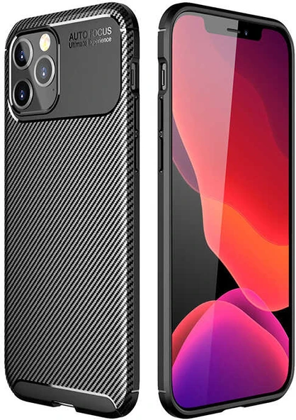 iPhone 12 Pro Uyumlu Mnc Negro Silikon Kapak-Siyah ürün görseli 1