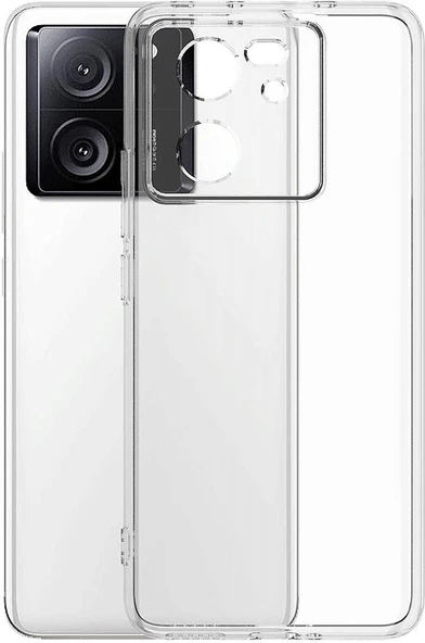 Xiaomi Mi 13T Kılıf Mnc Süper Silikon Kapak-Renksiz ürün görseli 1