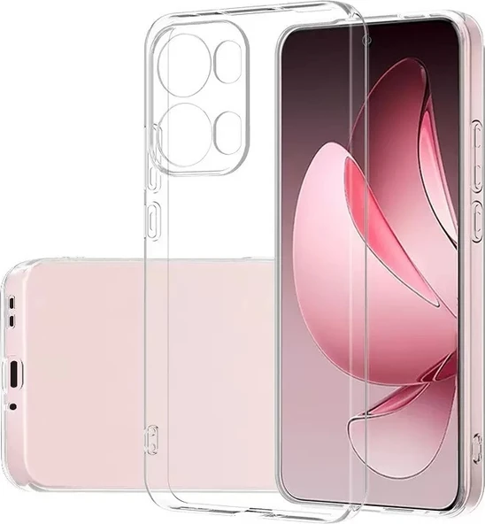 Reno 13 Pro Kılıf Mnc Süper Silikon Kapak - Şeffaf ürün görseli 1