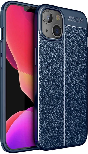 iPhone 14 Uyumlu Mnc Niss Silikon Kapak-Lacivert ürün görseli 1