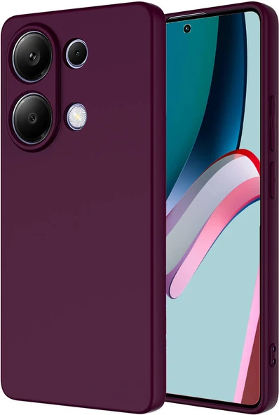 Xiaomi Redmi Note 13 Pro 4g Kılıf Mnc Mara Laaakan Kapak-Koyu Mor ürün görseli 1