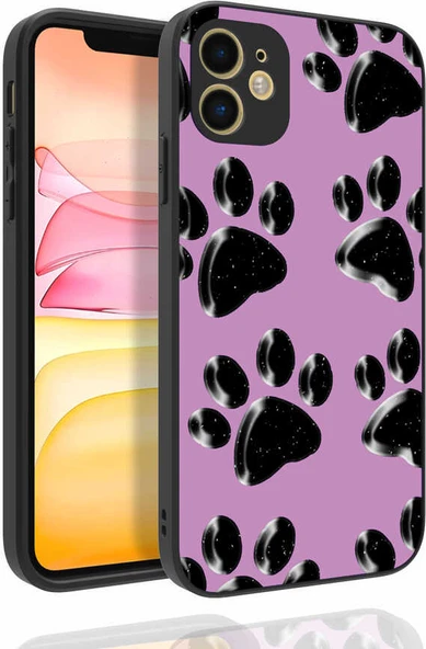 iPhone 11 Uyumlu Desenli Kamera Korumalı Parlak Mnc Nora Kapak-No3 ürün görseli 1